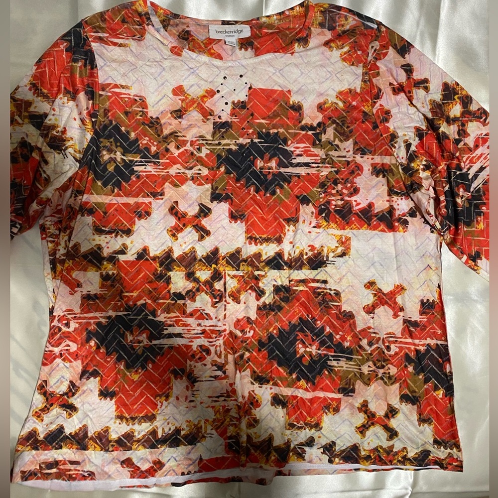 Breckenridge 2X multicoloured top